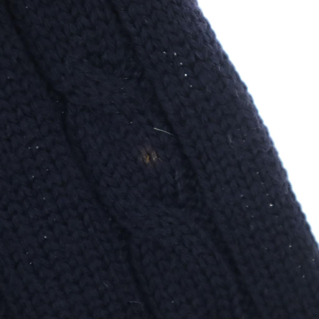 Burberrys 90er Jahre Altes Ein-Punkt-Logo Langarmpullover 150A schwarz C-TK83 Kinder Gebraucht