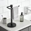 Universal Application Freestanding Steel Towel Rack Spacious Towel Brackets for Bathroom Strong Build Any Decors