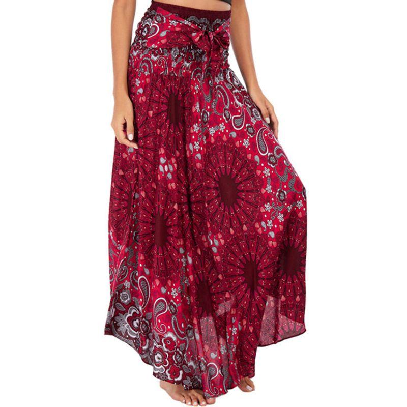 

Spring and Summer Leisure Thailand European and American-Style Beach Dress S01104 Mandala Wine Red One Size Fits All (Adult)