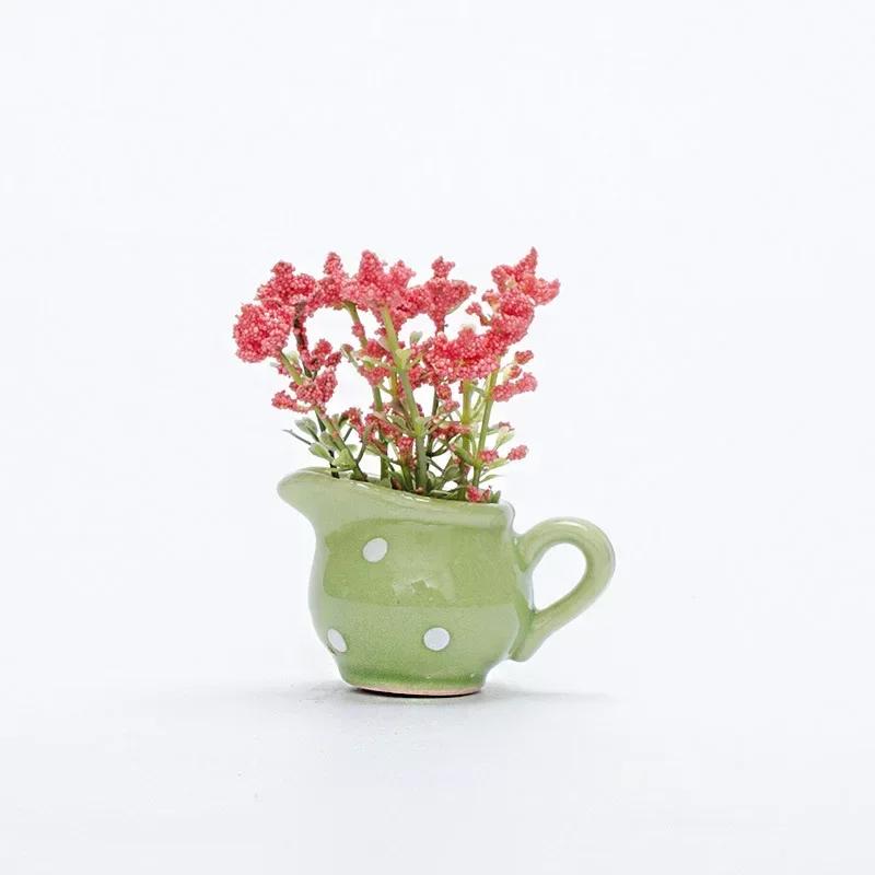 

1 шт. креативная магнитная мини-керамическая ваза 3D-симуляция цветочного горшка милый декоративный магнит на холодильник для кухонного домашнего декора