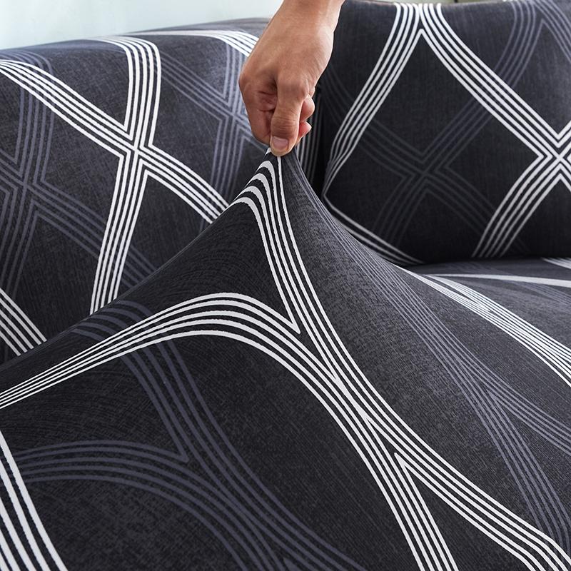 High Elasticity Printed Full Coverage Sofa Cover, Anti Cat Scratch Pet Anti Dirt, Universal for All Seasons 1/2/3/4 Seater