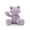 Apricot Lamb Purple Velvet Frog Plush Toy for Kids, Soft and Cute, Fluffy Purple Velvet Frog for Girls and Boys, 23cm