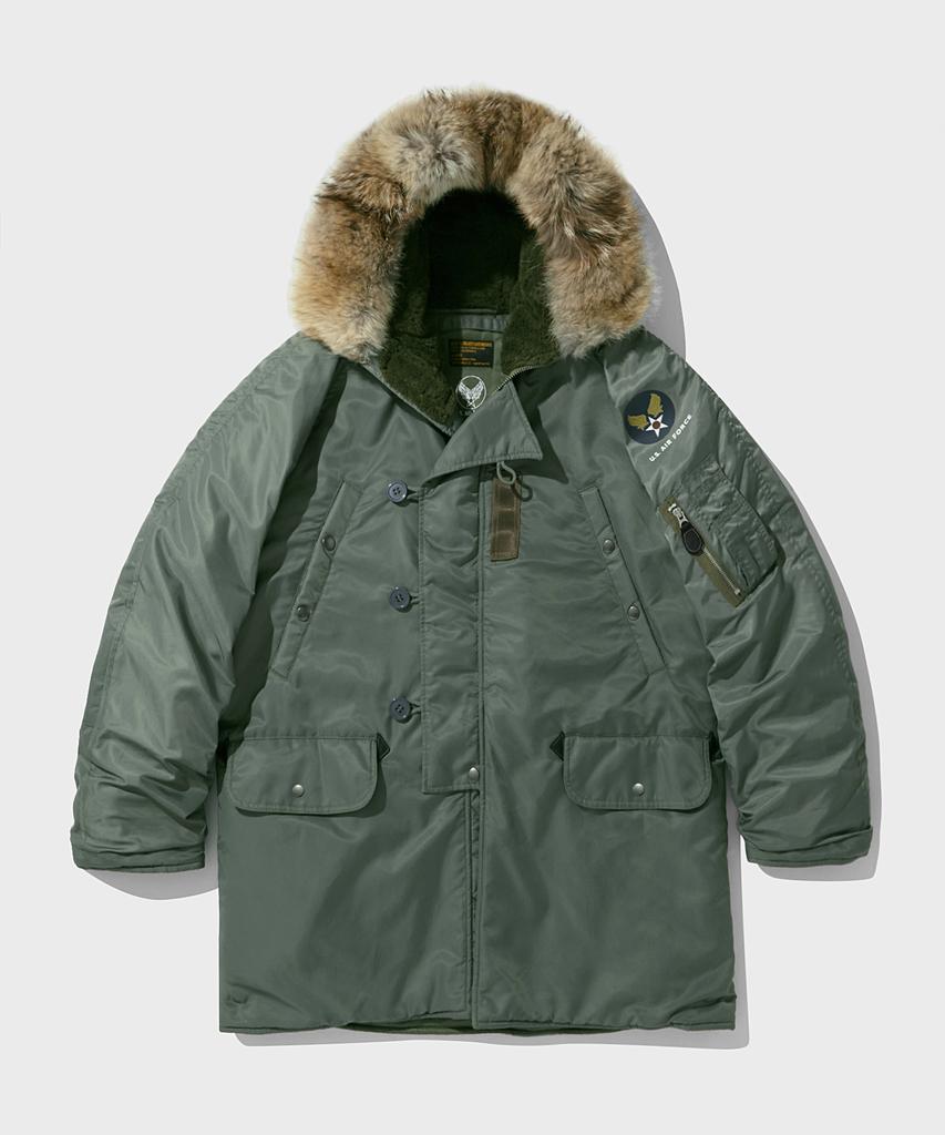 Outstanding N3B Flight Parka(Wool Insulation)_Sage Green
