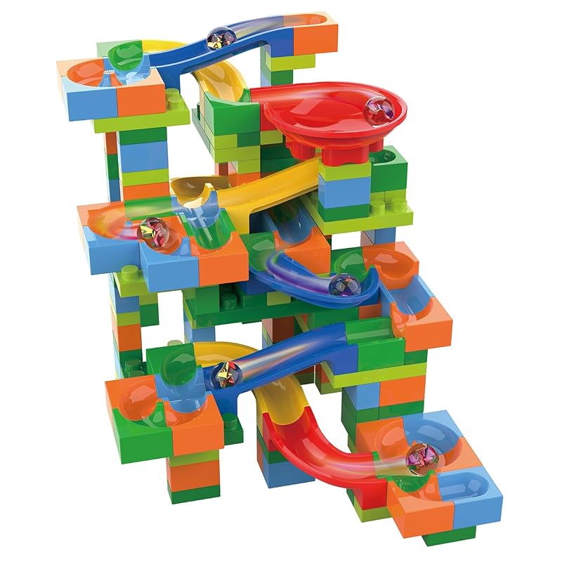 Ikeda Kogyo Co., Ltd. Rolling Marble Coaster 203pcs [Blocks/Block Coaster/Educational Toy]
