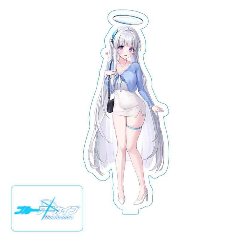 Hot Anime Blue Archive Takanashi Hoshino Cosplay Game Acrylic Action Figure Stand Model Toy Decor Prop Fans Collection Gift
