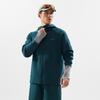 Li Ning Fitness Series Sports Casual Simple Solid Color Ice Silk Quick Dry Cool Hooded Zipper Sweatshirt Men Sweatshirt Dark-Reef-Green AWDV801-3