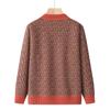 Fleece-Lined Wool Sweater Cardigan for Women 60+, Perfect for Autumn/Winter
