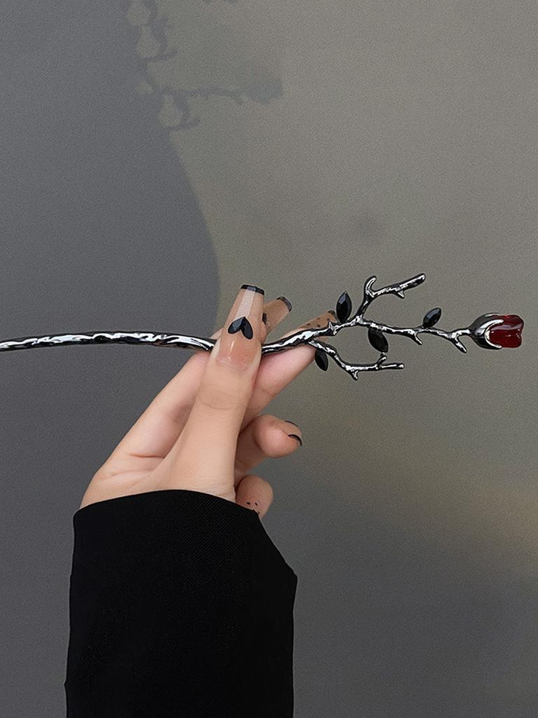 1Pcs Fashion Ancient Rose Chinese Style Hair Stcikers For Women Hair Accessories