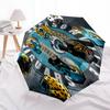 Printed Jacksonville Jaguars logo Folding Umbrella,Outdoor,Leisure,And Travel Umbrella,Durable Umbrella Fabric,Birthday And Holiday Gift