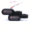 2Pcs Motorcycle LED Mini Turn Signals 12V Motorcycle Scooter Handlebar Indicators Lights Blinker Lamps Amber Flasher Taillight