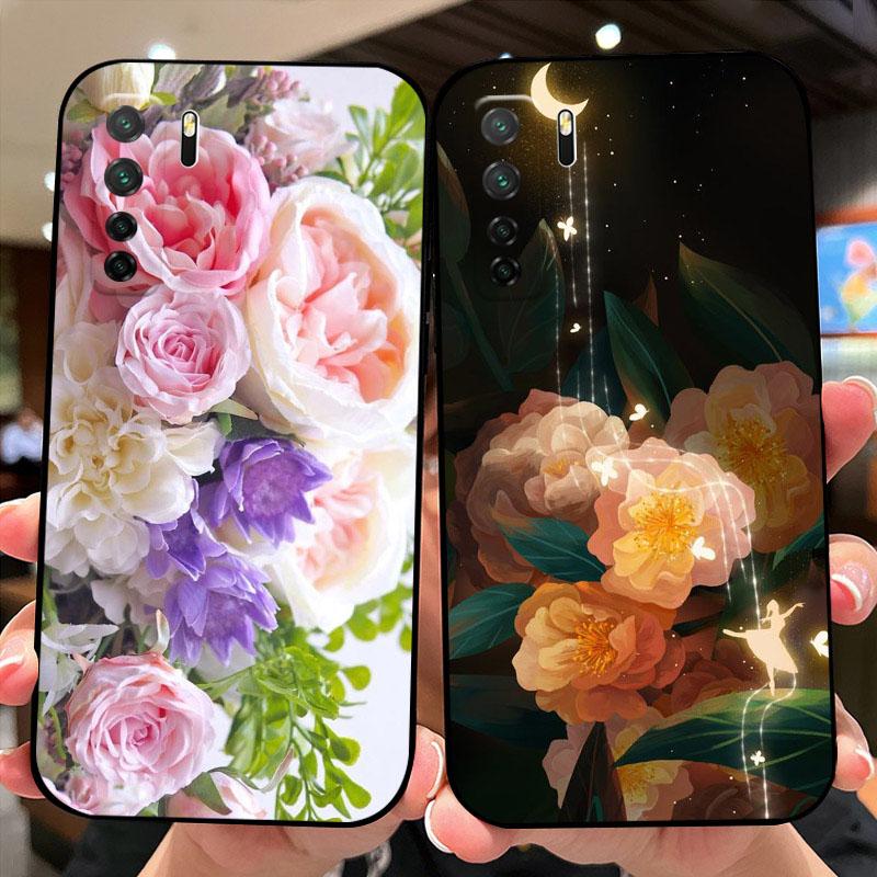 Case For Huawei P40 Lite Fundas P40 lite E TPU Silicone Phone Cover For Huawei P40 Pro Plus P40 Pro+ Bumper Fashion Cartoon