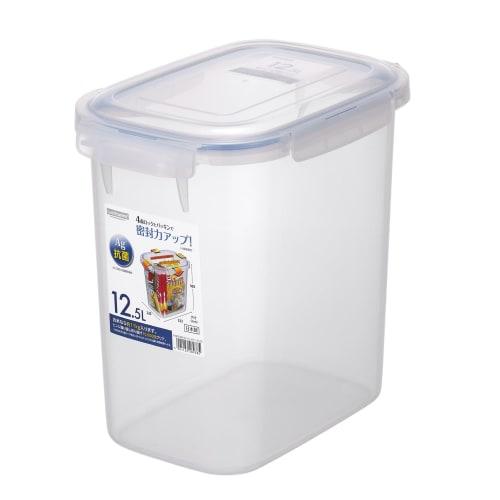 Iwasaki Kogyo Antibacterial Smart Lock Jumbo Case Storage Container, 12.5cm, B-2893 KN, Made in Japan