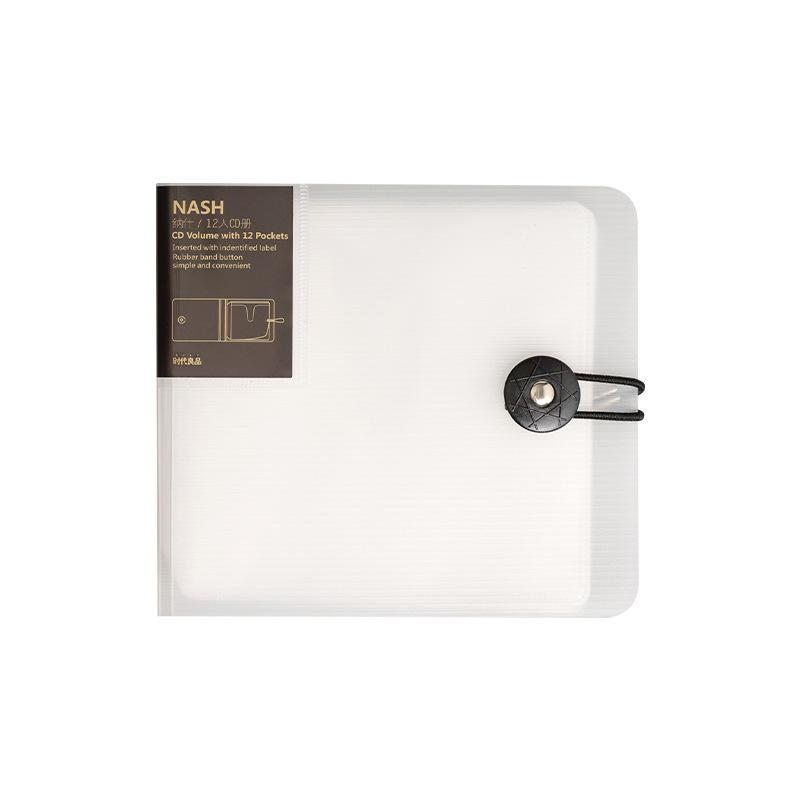 

Simple DVD Disc Case Home CD Bag Storage Book 12 CD Plastic Storage Box Car Portable