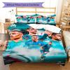 Marseille  Pattern Bedding Quilt Set Quilt Cover Pillowcase Home Decoration Birthday Gift (1 * duvet cover + 2 * pillowcase, without core)
