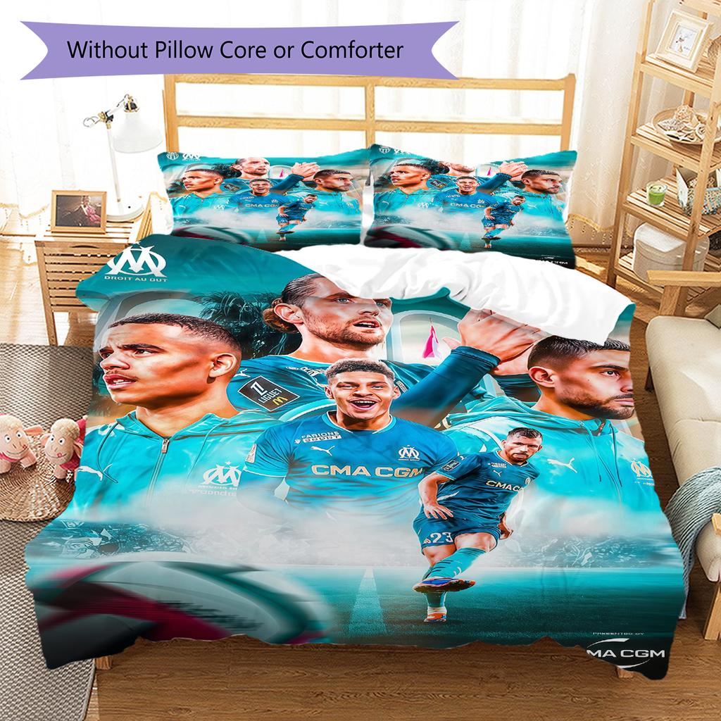 Marseille Pattern Bedding Quilt Set Quilt Cover Pillowcase Home Decoration Birthday Gift (1 * duvet cover + 2 * pillowcase, without core)