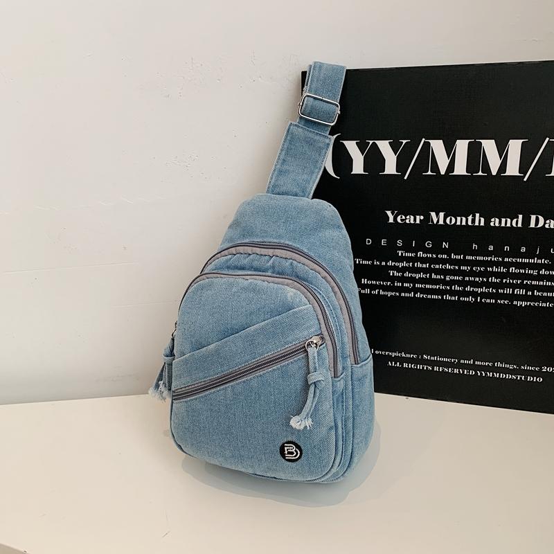 Damen Brusttasche Große Kapazität Mehrschichtige Umhängetasche Crossbody-Tasche