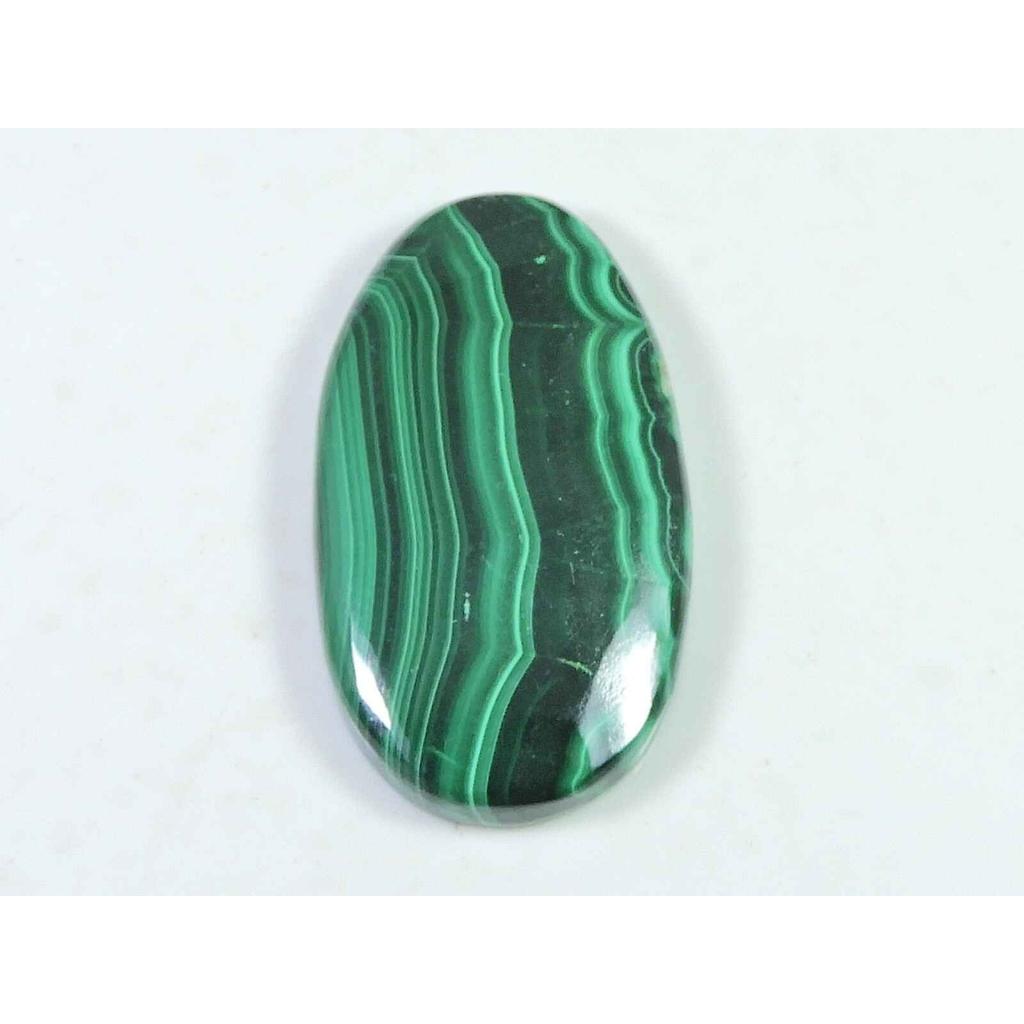 78Cts. Natural Green Malachite Oval Cabochon Loose Gemstone 22X40X06 MM SK-1996