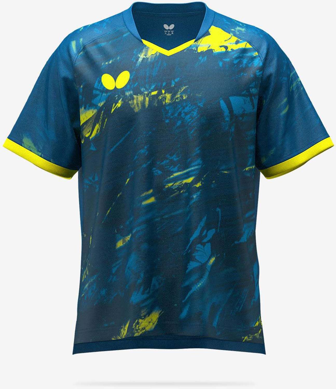 

Butterfly Persedo Shirt 46550 Marine x Yellow XO