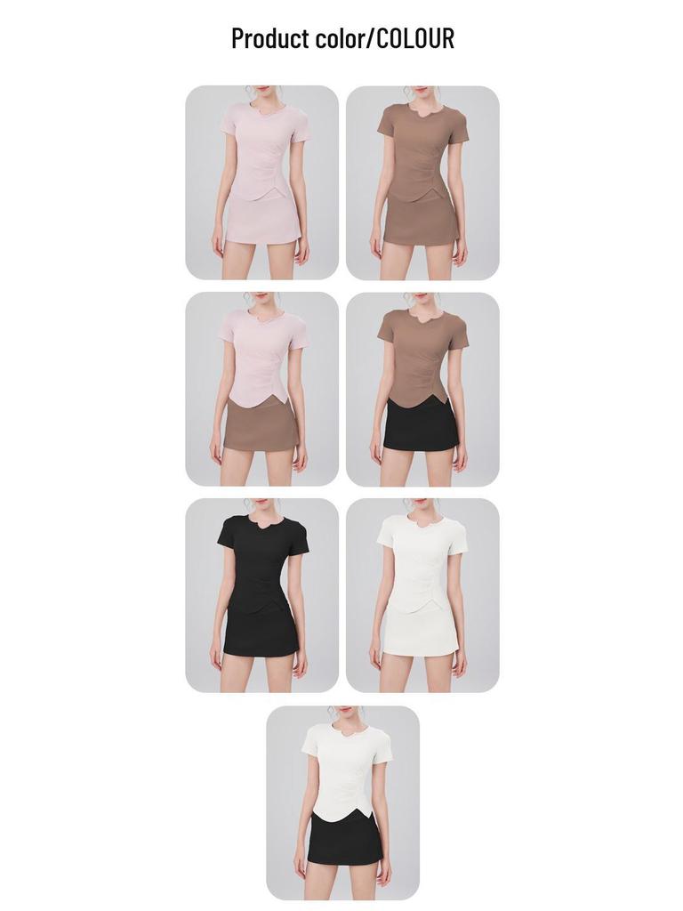 2024 Plus Size Women's Quick-Dry Yoga & Running Set - Summer Fitness Top