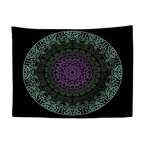 Böhmische Wandteppich, Wandbehang Teppich, Indischer Kreis Muster Teppich für Studentenwohnheim Schlafzimmer Wohnzimmer Wandkunst Fotografie Hintergrund