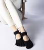 Suerba Pilates and Yoga Air Set of 2 X Women's Five-Toe Socks, Non-Slip, Durable, Conditioning/Sweat Protection, (Black Beige)