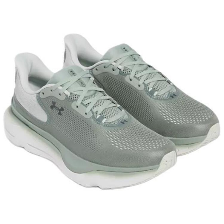 Under Armour Men's Infinite Pro 2 Running Shoes Silica Green Hydro Green Black 3028168-348