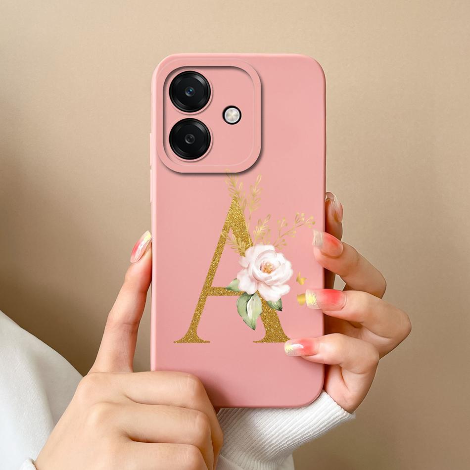 For Oppo A40 A40m A60 A80 Case Simple Letters Soft Liquid Silicone Anti Drop Phone Back Cover For Oppo A 60 4G 5G Couple Bumper