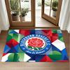 Blackburn Rovers Football Design Crystal Velvet Rug Soft Decorative Mat for Bedroom Entrance
