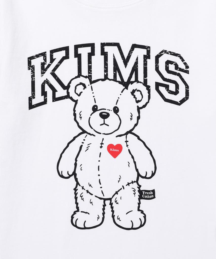 Kimseupeulesikoteunmakes Goofy Little Bear T-Shirt White