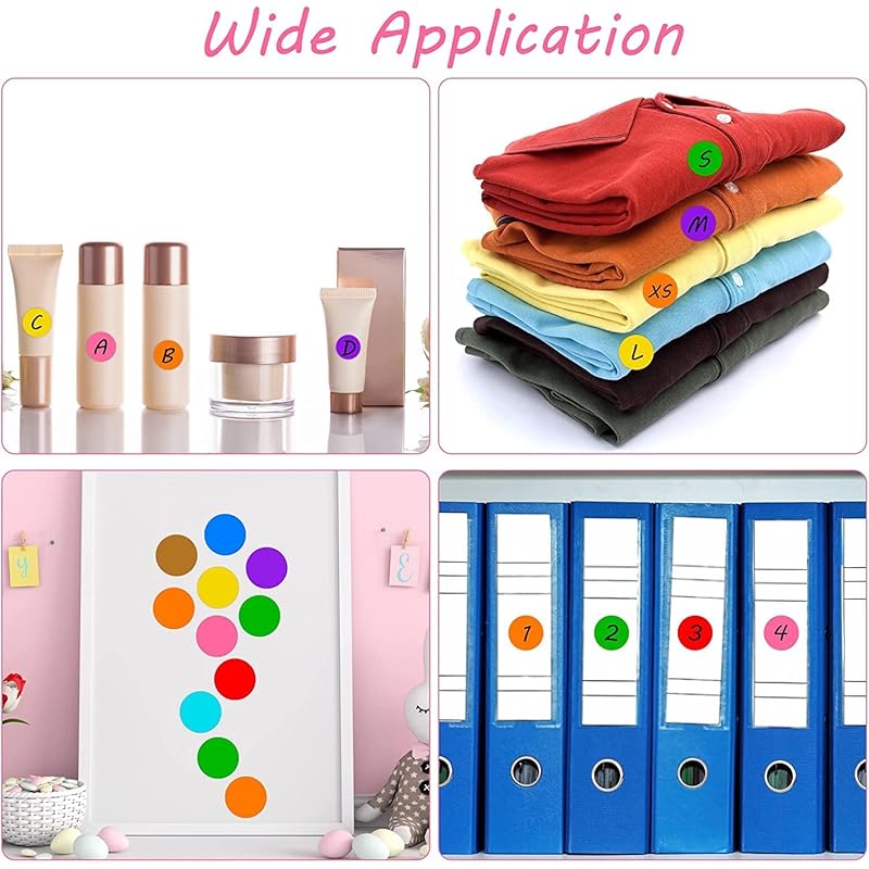 

True-Ally 2000 Piece White Color 1 Inch/25Mm Round Dot Sticker Self Adhesive Labels Writable Surface For Kids Activity, 251 белый