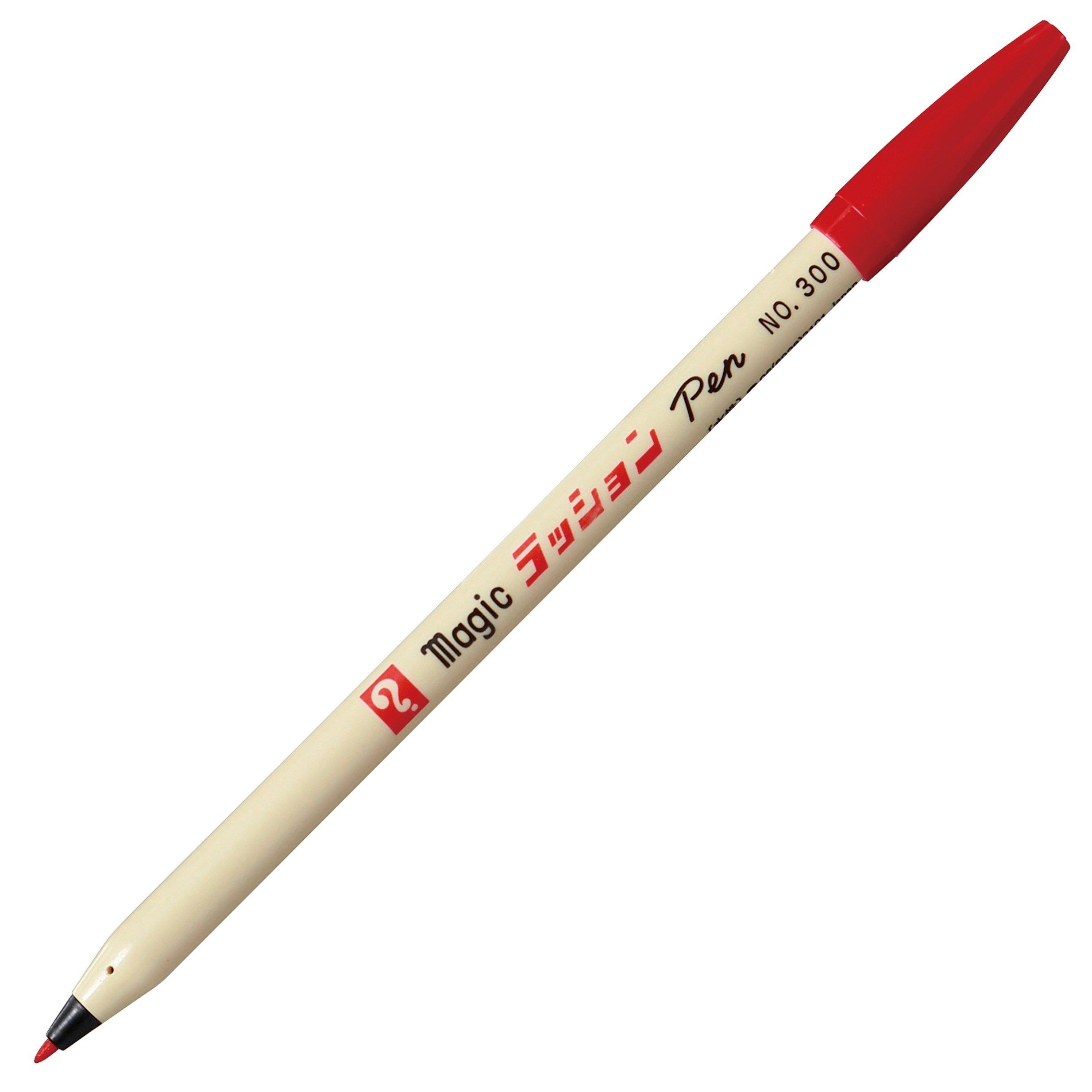 Teranishi Chemical Magic Russhon Pen 300 10 Water-Based No. Red, Pens, B-M300-T2
