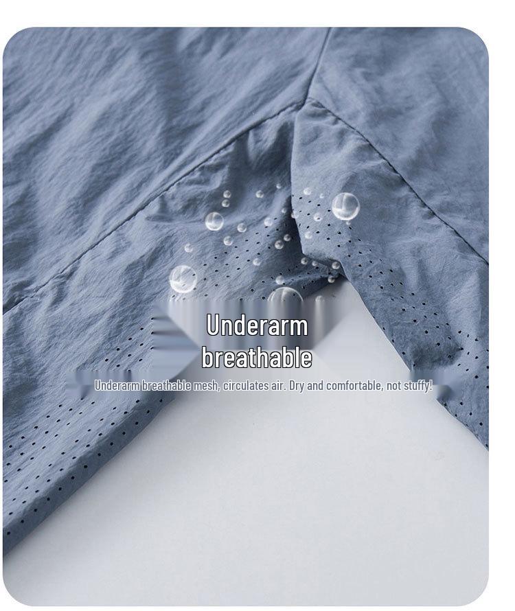 UPF50 Eisseide Sommer Sonnenschutzjacke: Leicht, UV-Schutz, Unisex Outdoor Haut Angelbekleidung