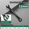 Portable 6-19MM Combination Wrench Open-end Dual-purpose Ratchet Spanner Manual Spanners Car Repair Tool