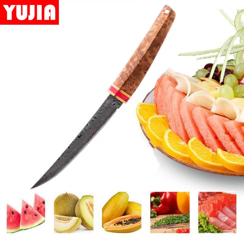 

Нож из дамасской стали для фруктов, нож высокой твердости, нож для резки мяса, кухонный нож шеф-повара