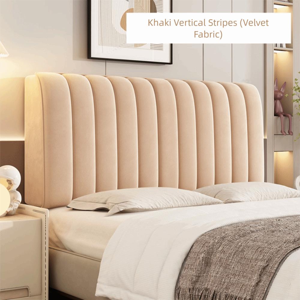 Simple Style Solid Color Headboard Velvet Texture Washable Headboard Cover Headboard Cover  Home