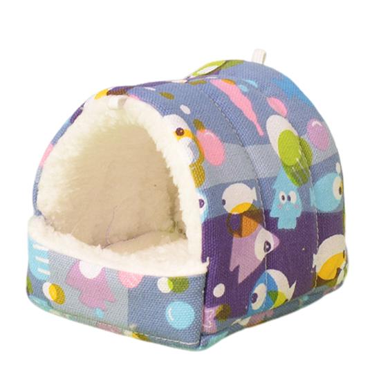 

Гнездо хомяка, теплый милый мультяшный узор, домик для морской свинки, удобное убежище для хомяков для мелких животных XL