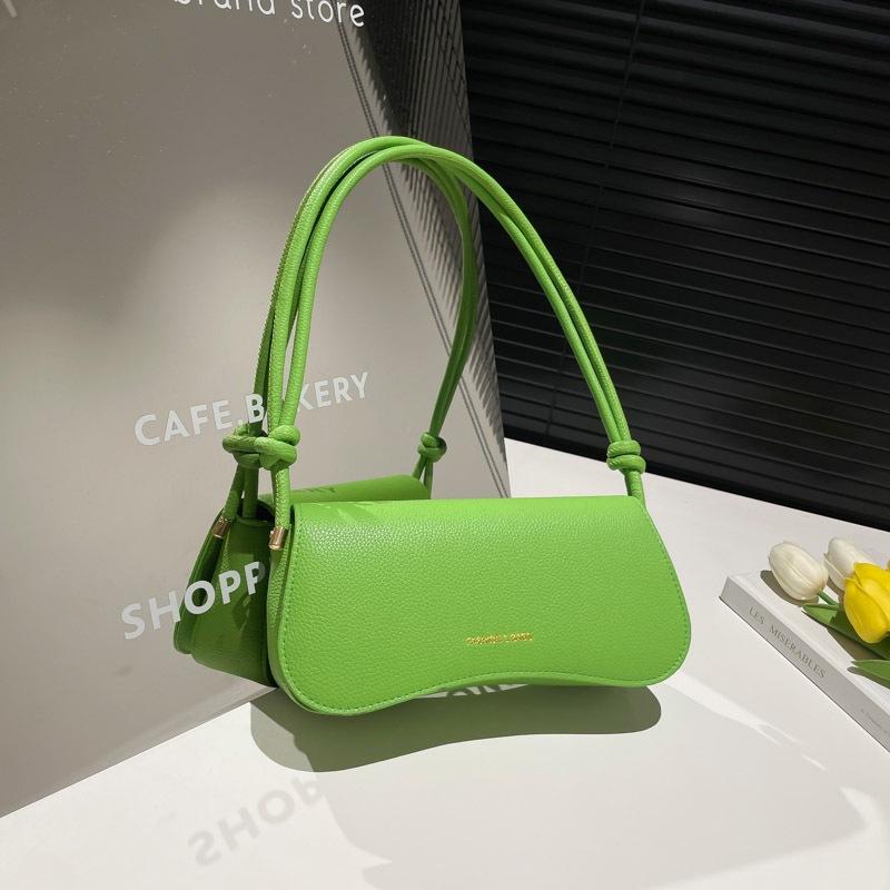 

Повседневная простая ретро 2025 лето новая модная популярная нишевая наплечная сумка кроссбоди зелёный