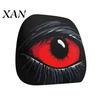 Vehicle Interior Comfort Accessories Halloween Car Headrest Cover, Scary Pattern Print Stretchable Soft Fabric Guard Protector, Breathable Polyester
