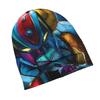 Classic Robot Anime Urban Inspired Adult Beanie, Perfect for Layered Looks, Morning Coffee Walks, Or Creative Spaces with Artistic Vibes