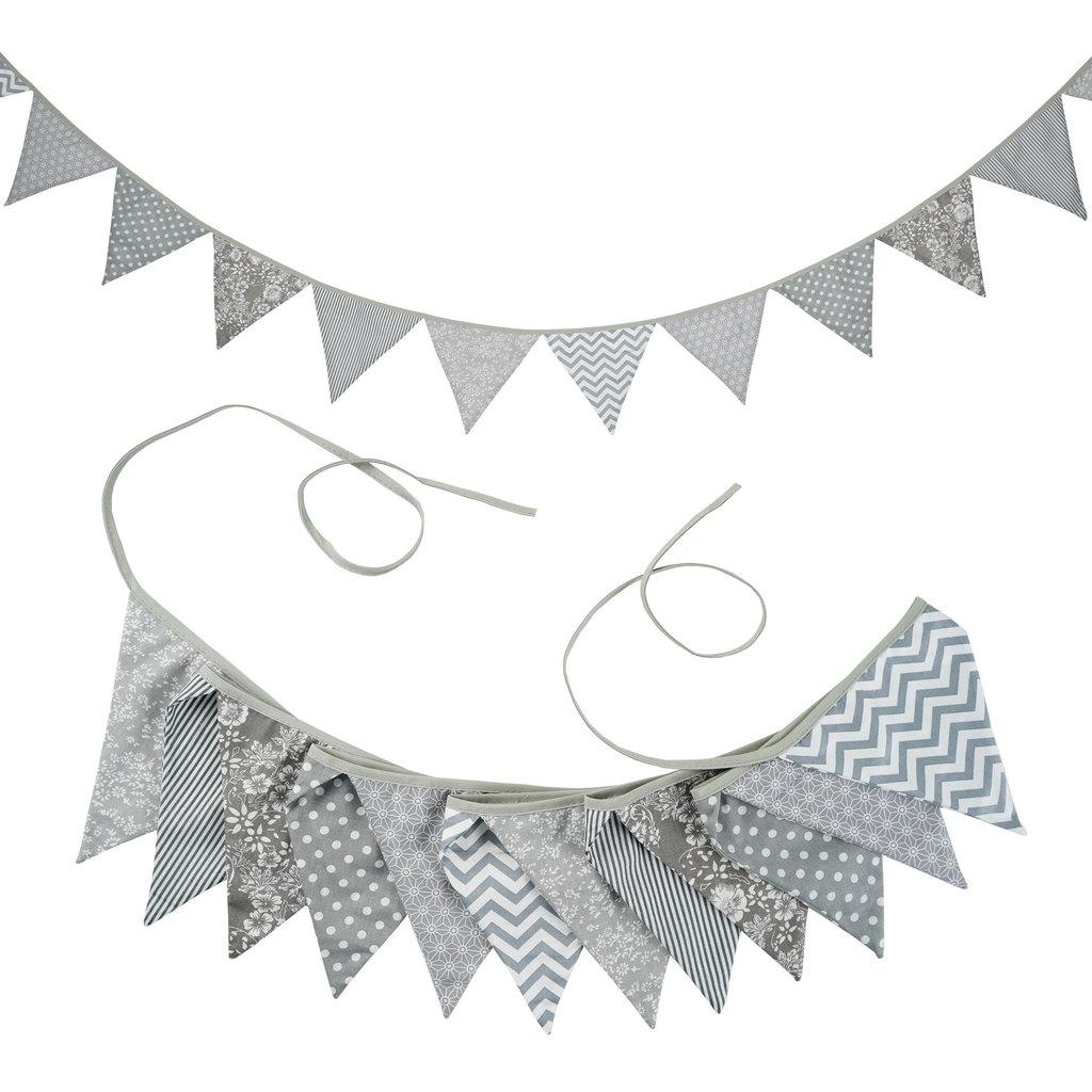 Black White Party Triangle Banner For Nursery Photos And Celebration Settings