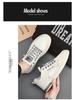 Men's Spring/Summer Breathable Mesh Casual Lightweight Fashion Shoes, Trendy and Versatile for Students, White