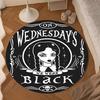 Wednes-day Gothic  Round Rug for Livingroom,Bedroom, Palyroom, Chair Rug, Area Rug, Circle Carpet, Large Size Fan Christmas Gift