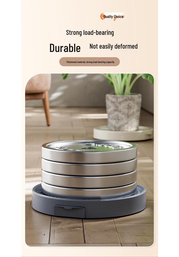Large Movable Flower Pot Tray with Universal Wheels & Water Collection, Thick Plastic