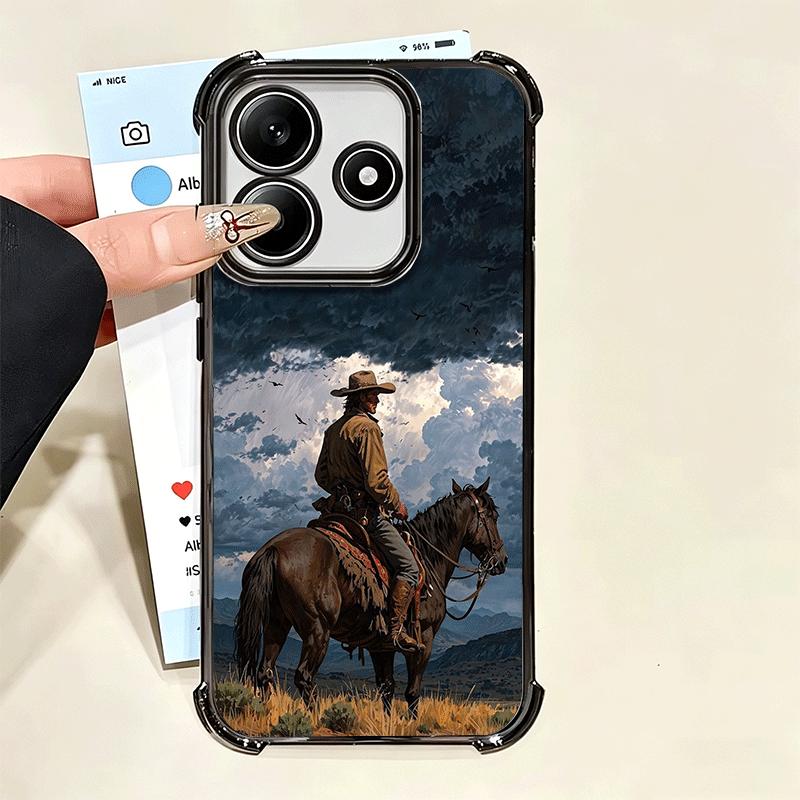 Rodeo Cowboy Horse Soft Phone Case For Xiaomi Poco X7 X8 Pro Max X6 X5 X3 F8 Ultra F7 M8 M7 M5S Redmi 15C 15A 15 14C 13C 12C 13