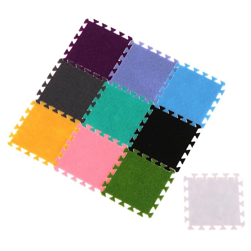 6Pcs 1:12 Dollhouse Miniature Rug Carpet Multicolor Mat Model Furniture Decortoy