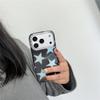 Black Glitter Stars iPhone 17 Pro Drop-proof Case, Compatible with 16 Pro Max & 15 Pro, Korean Style