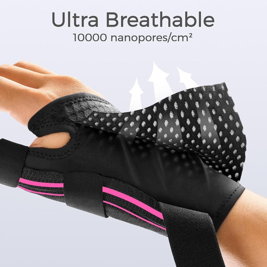 2 Stück ergonomische Daumenbandage für die rechte oder linke Hand bei Arthritis-Schmerzen und zur Unterstützung, Daumenschiene für Schnappfinger