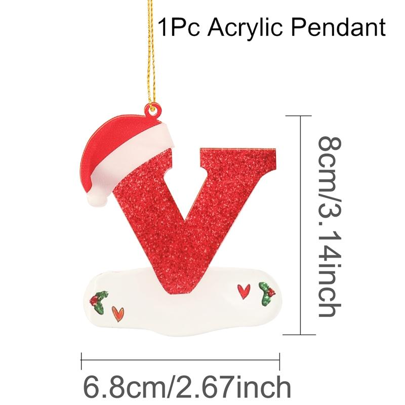 Christmas Acrylic Letter Pendant 2026 Merry Cristmas Decoration for Home Xmas Tree Hanging Ornaments Navidad Natal New Year 2026