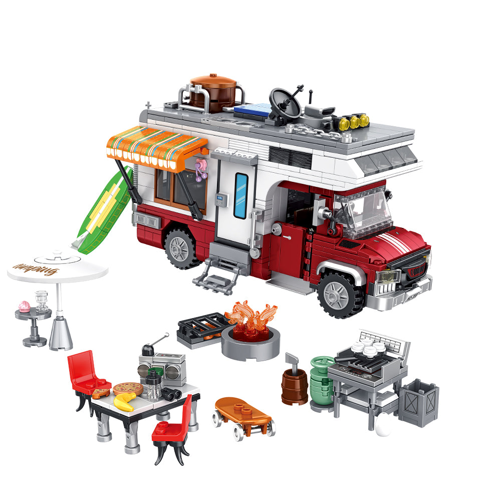 Large set of CAMPAIGN blocks with LED lights - 924 pieces