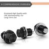 Aluminum Magnetic Oil Drain Plugs Magnetic Sump Nut Screw Engine Drain Nut Bolt  Universal Car